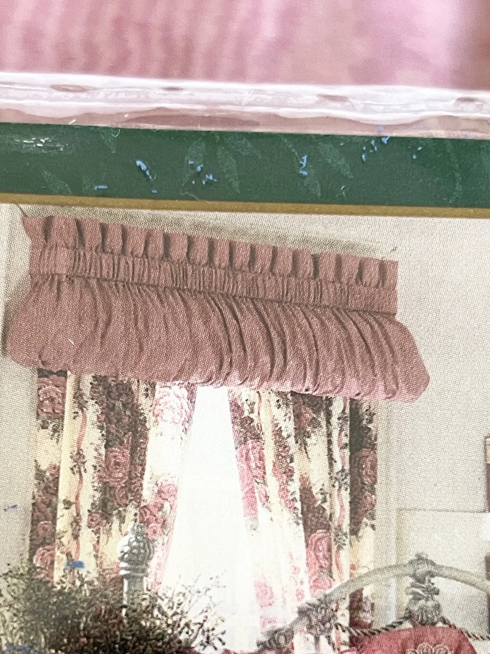 x2 Glynda Turley Rose Rhapsody Pouf Blouson Valance 84x15 New Old Stock JCPenney